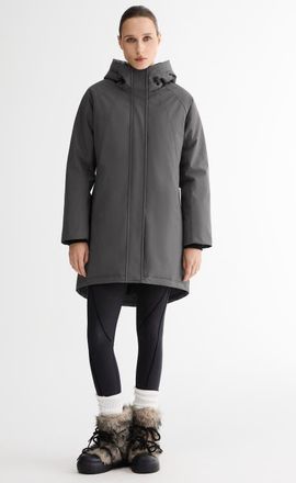 Orolay Mid-Length Windproof Parka Coat in Gray at Nordstrom, Size Xx-Large