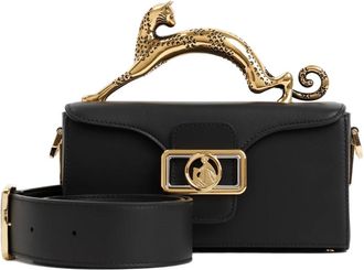 Lanvin Nano Pencil Cat Leren Tas - Dames - Handtassen - Zwart - ONE Size - Leer - Tassen