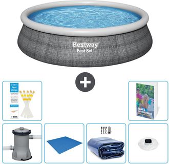 Bestway Piscina Bestway Fast Set Redonda - 457x84 Cm - 7-piezas S272