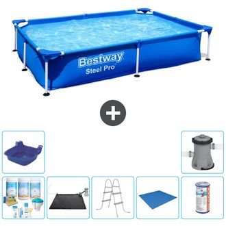 Bestway Piscina Bestway Steel Pro Rectangular - 221x150x43 Cm - 7-piezas S22067
