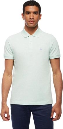 Brooks Brothers Gouden Fleece Slim Fit Stretch Supima Polo Shirt - Heren - Polos - Groen - L - Katoen - Tops