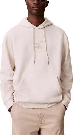 Calvin Klein Jeans Hoodies & sweatvesten, Heren, Roze, XL, Katoen, 350Gsm Fleece Gift G Hoodie