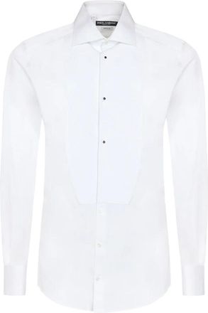 Dolce & Gabbana Overhemden, Heren, Wit, M, Katoen, Witte overhemden voor speciale gelegenheid