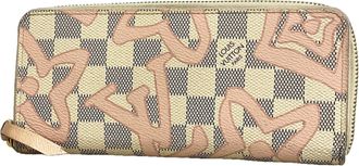 Louis Vuitton Pink White Long Wallet (Bi-Fold) (Pre-Owned)