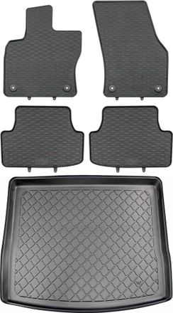 OEM Skoda Karoq Suv A Partir De Noviembre De 2017. Juego De Alfombrillas De Goma Para Coche Y Alfombrilla Para Maletero