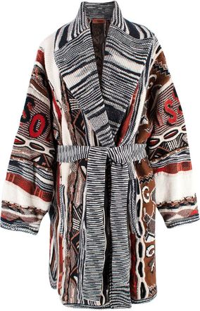 Missoni Intarsia Chunky Knit Cardigan Size M