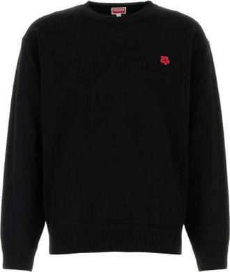 Kenzo Boke Flower Sweater - Heren - Ronde hals truien - Zwart - XL - Wol - Truien & Vesten