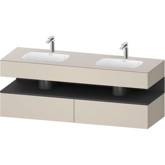 Duravit Qatego Lavabo Encastrado Con Base De Lavabo Consola, - Duravit