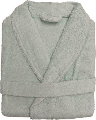 Anaya with Love Home Spa Cotton Terry Robe in Calming Green at Nordstrom, Size Large