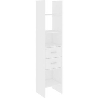 vidaXL Book Cabinet White 40x35x180 cm Engineered Wood Vidaxl