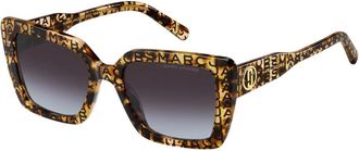 Marc Jacobs Chique Zonnebril - Dames - Zonnebrillen - Bruin - 52 MM - Accessoires