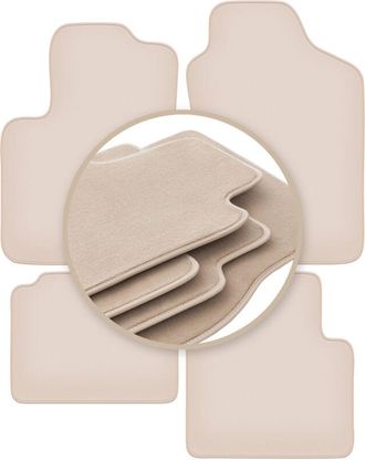 OEM Alfombrillas Premium Beige Para: Fiat 500 Hybrid Hatchback 2020