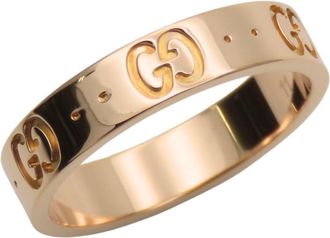 Gucci Pink Gold Pink Gold (18K) Band Ring (Pre-Owned)