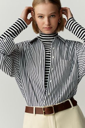 Maeve Shrunken Bennet 100% Cotton Buttondown Shirt