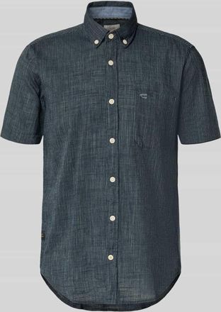 Camel Active Regular Fit Freizeithemd mit Button-Down-Kragen in Marine, Gr&ouml;&szlig;e 3XL