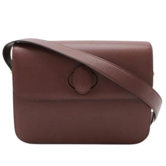 Cartier Pre-owned Cross Body Bags, female, Red, Size: ONE SIZE Pre-owned Must Line Leather Shoulder Bag