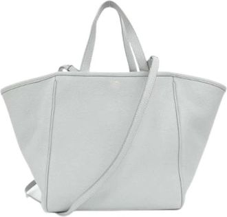 Celine Pre-owned Small Fold Calf Tote Bag - unisex - Vintage Shopper - Blauw - ONE Size - Leer - Vintage
