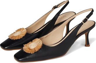 Jack Rogers Brynn Sling Womens Sandals Black/Natural : 7.5 M, Leather/Rubber