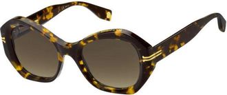 Marc Jacobs Stijlvolle Zonnebril - Dames - Zonnebrillen - Bruin - 52 MM - Accessoires