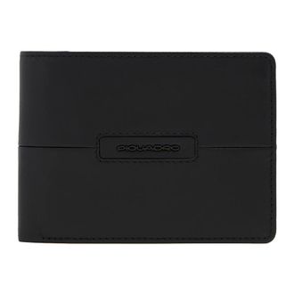 Piquadro Accessoires, Heren, Zwart, ONE Size, Leer, Leren Portemonnee