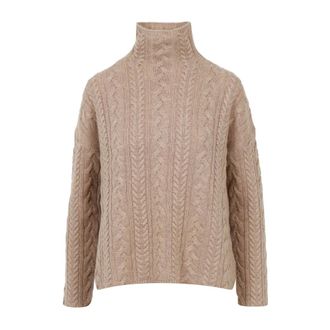 Max Mara Dames, Truien, Beige, Maat: L Wol