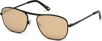 Web Eyewear Black Metal Mens Sunglasses