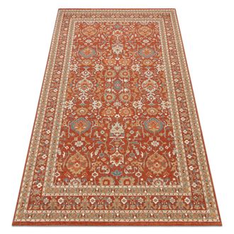 RugsX Rugsx - Alfombra De Lana Soho 477.26.la300 Osta Adorno, Marco Natural Terracota / Beige Orange 200x300 Cm