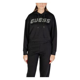 Guess Dames, Sweatshirts & Hoodies, Zwart, Maat: L Katoen