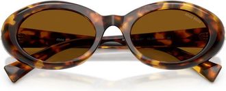 Miu Miu Sunglasses, female, Brown, Size: 52 MM Oval Sunglasses