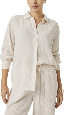 Splendid Gauze Button Down Shirt