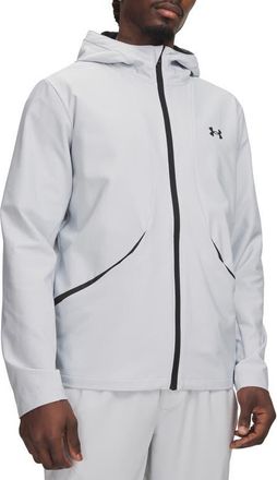 Under Armour UA Unstoppable Woven Full Zip Hoodie in Halo Gray at Nordstrom, Size Xx-Large