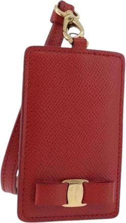 Ferragamo Pre-owned Accessories, female, Red, Size: ONE SIZE Pre-owned Card Case