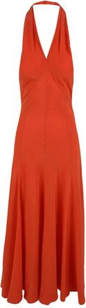 Aspesi Koraaljurk Model C613 voor vrouwen - Dames - Maxi kleedjes - Rood - M - Kleedjes
