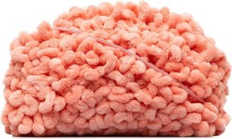 Bottega Veneta Pre-owned Cross Body Bags, female, Pink, Size: ONE SIZE Pre-owned Stylish Fuzzy Texture Handbag with Interior Pocket & Top Handle