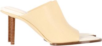 Jacquemus Womens Calfskin Leather Les Mules Rond Carre Sandal (Authentic Pre- Loved)