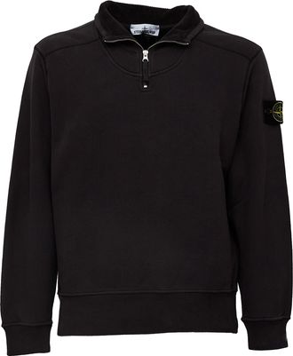 Stone Island L/S Half-Zip Polo Sweatshirt
