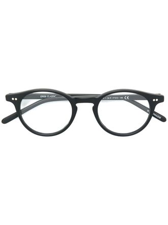 Epos Efesto 3 round frame glasses - unisex - Acetate - 47 - Black