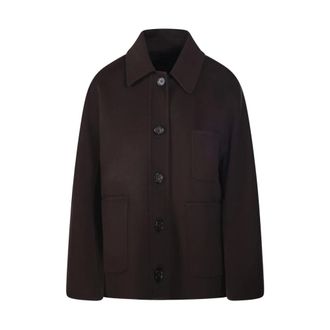 Max Mara Dames, Jassen, Bruin, Maat: 2XS Leer