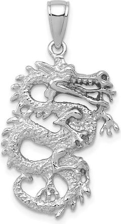 Diamond2Deal 14k Gold Solid 3-D Dragon Pendant