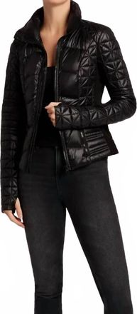 Blanc Noir Lightweight Packable Puffer Jacket In Black