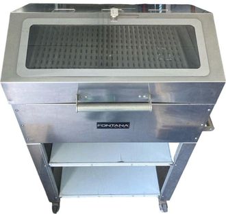 Fontana Barbecue a legna oceano con ruote