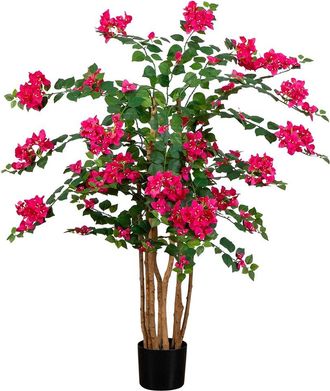 Nearly Natural 4ft Artificial Deluxe Bougainvillea Tree