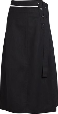STUDIO NICHOLSON Belted Midi Skirt - Dark Purple - 14 (UK14 / L)
