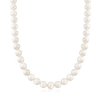 Ross-Simons 9-10mm Cultured Pearl Necklace With 14kt Yellow Gold