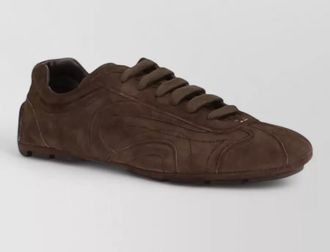 Prada calf leather low-top sneakers
