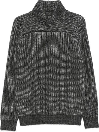 Ermenegildo Zegna shawl-collar sweater - men - Cashmere/Silk - 50 - Grey