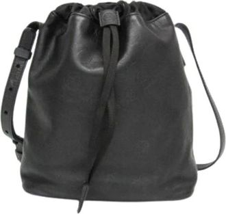 Louis Vuitton Pre-owned Bucket Bags, male, Black, Size: ONE SIZE Pre-owned Nanobag M43875