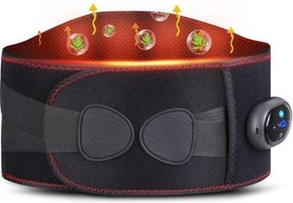 No Brand Cintur&oacute;n De Masaje Lumbar Infrarrojo - Alivia El Dolor De Espalda - Carga Inal&aacute;mbrica - Para Hernias - Terapia De Calor Y Presi&oacute;n - Masajeador Lumbar 