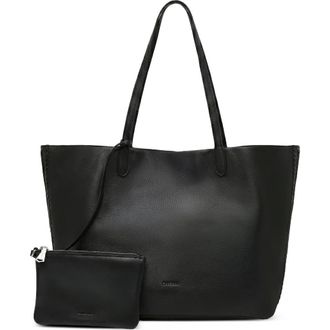 Aim&eacute;e All for Love Convertible Leather Shopper Bag in Black at Nordstrom