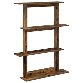 vidaXL Estante De Pared Madera Envejecida 100 X 20 X 126 Cm Vidaxl